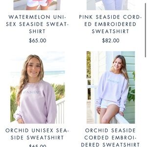 Seaside purple and blue sweatshirt